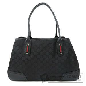 Gucci GG Princy Tote Shoulder Bag black canvas